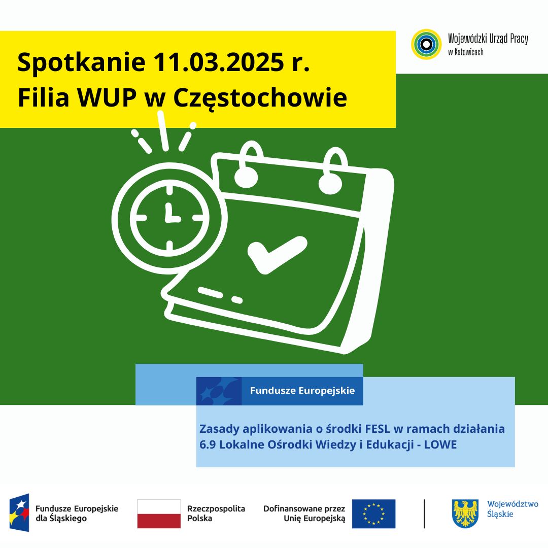 Zdjęcie artykułu Zasady aplikowania o środki FESL w ramach działania 6.9 Lokalne Ośrodki Wiedzy i Edukacji - LOWE