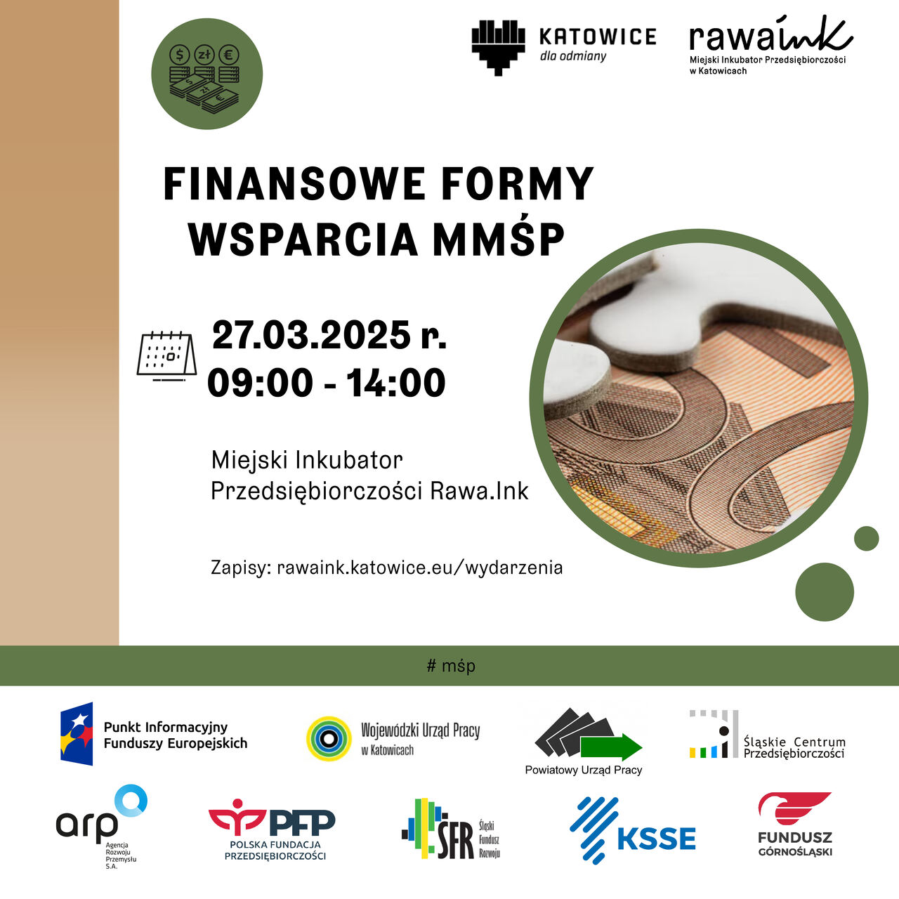 Zdjęcie artykułu Seminarium pn. "Finansowe formy wsparcia MMŚP" - 27.03.2025 r.