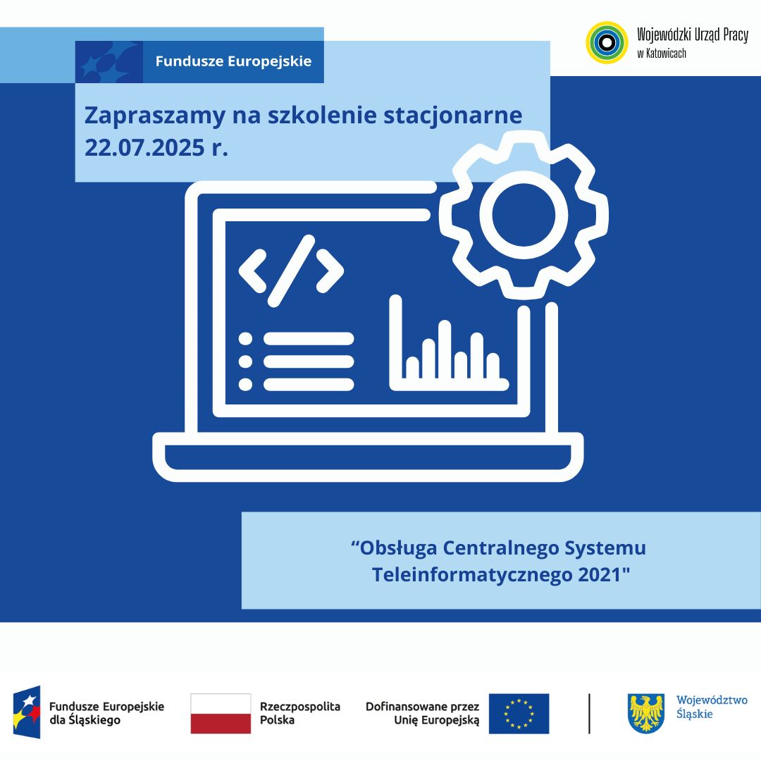 Zdjęcie artykułu Szkolenie stacjonarne 22.07.2025 pn. ”Obsługa Centralnego Systemu Teleinformatycznego 2021”
