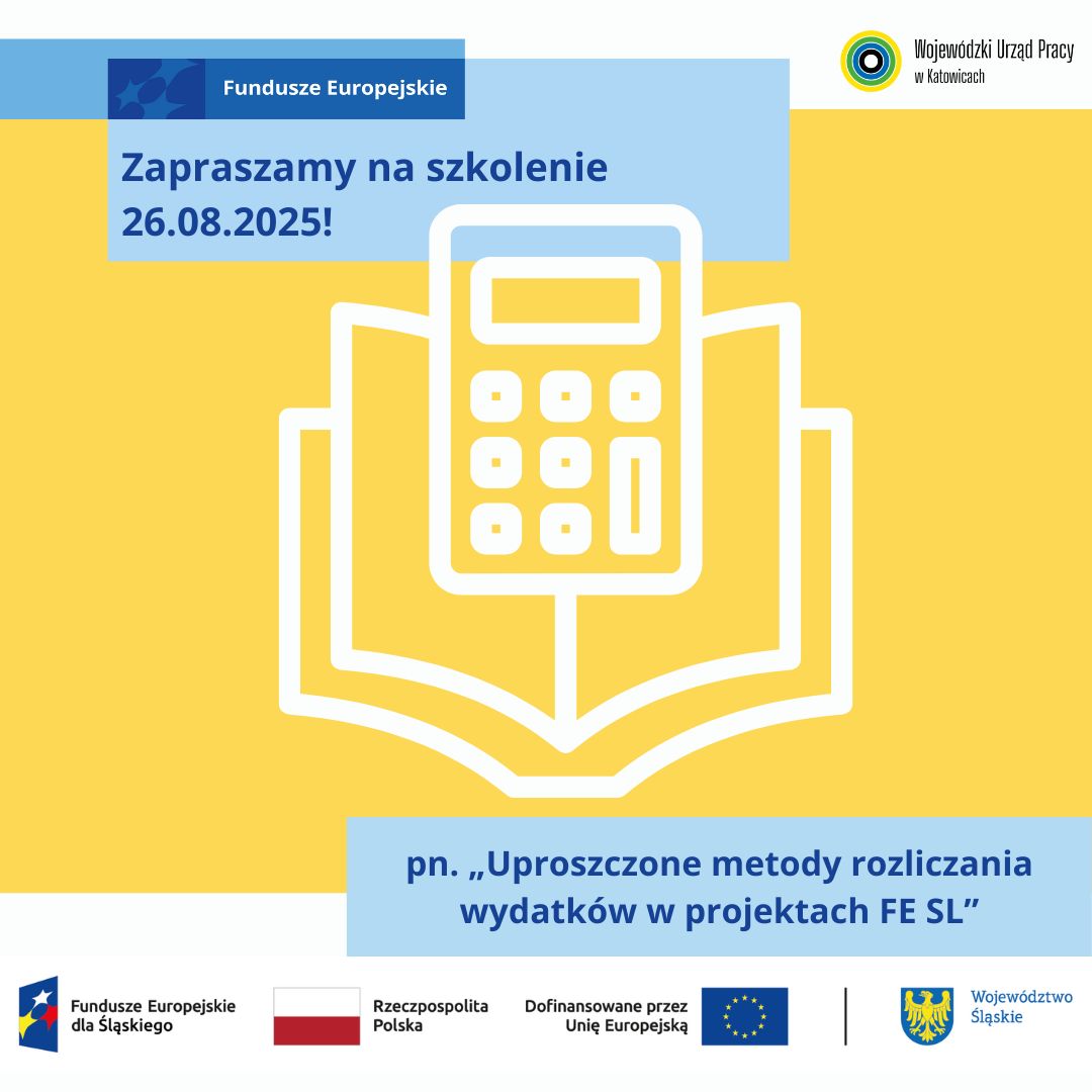 Zdjęcie artykułu Szkolenie online „Uproszczone metody rozliczania wydatków w projektach FE SL”