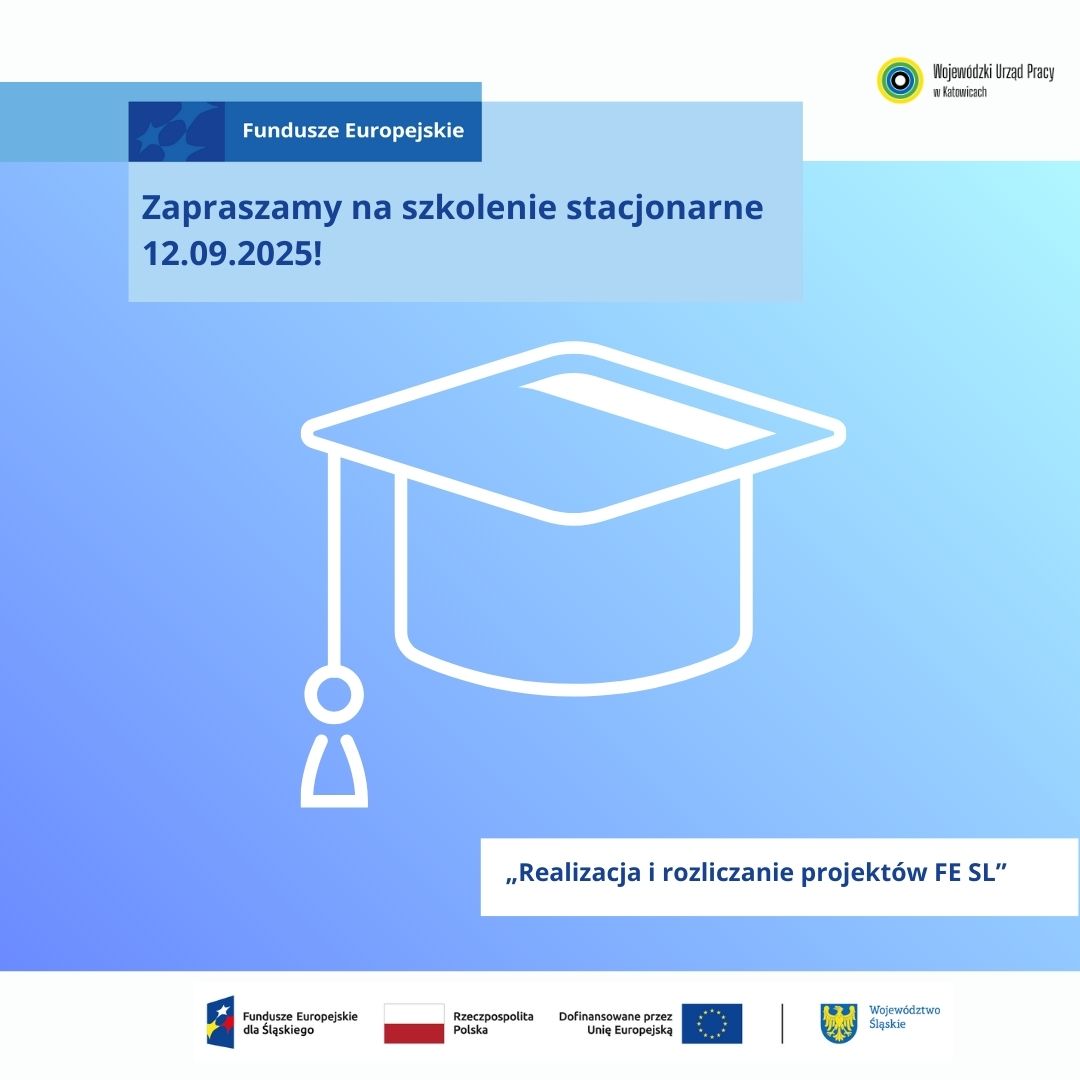 Zdjęcie artykułu Szkolenie stacjonarne 12.09.2025 - Realizacja i rozliczanie projektów FE SL